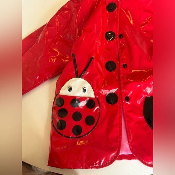 Red Ladybug girl’s raincoat #19 - Picture 8 of 8